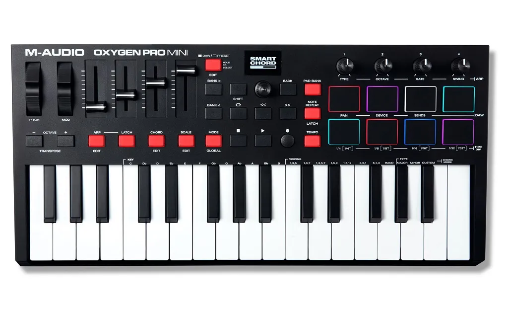 MIDI-клавиатуры M-AUDIO Oxygen Pro Mini