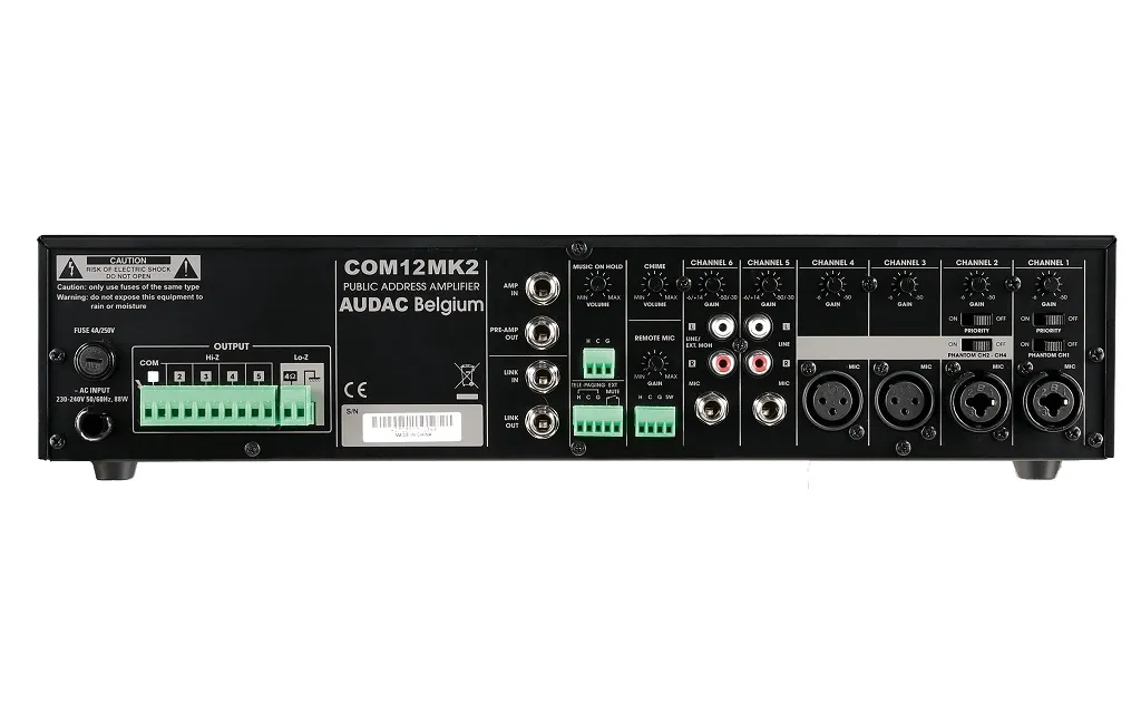 Трансляційні підсилювачі Audac COM12MK2 Black