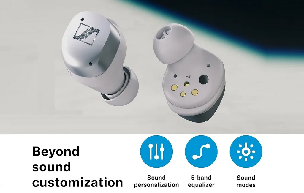 Бездротові навушники (Bluetooth) Sennheiser MOMENTUM TRUE WIRELESS 4 White Silver