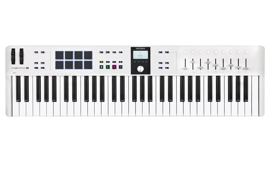 MIDI-клавіатури Arturia KeyLab Essential 61 mk3 (White) + Arturia Pigments