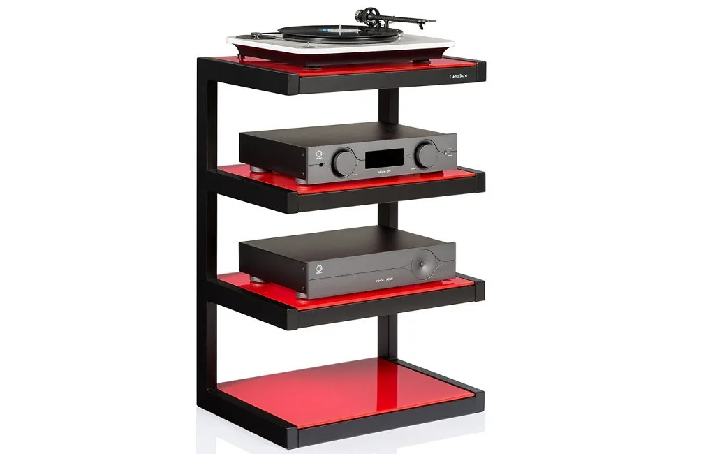 Стійки та тумби для HI-FI техніки NorStone Esse hi-fi Vinyl Black/Red
