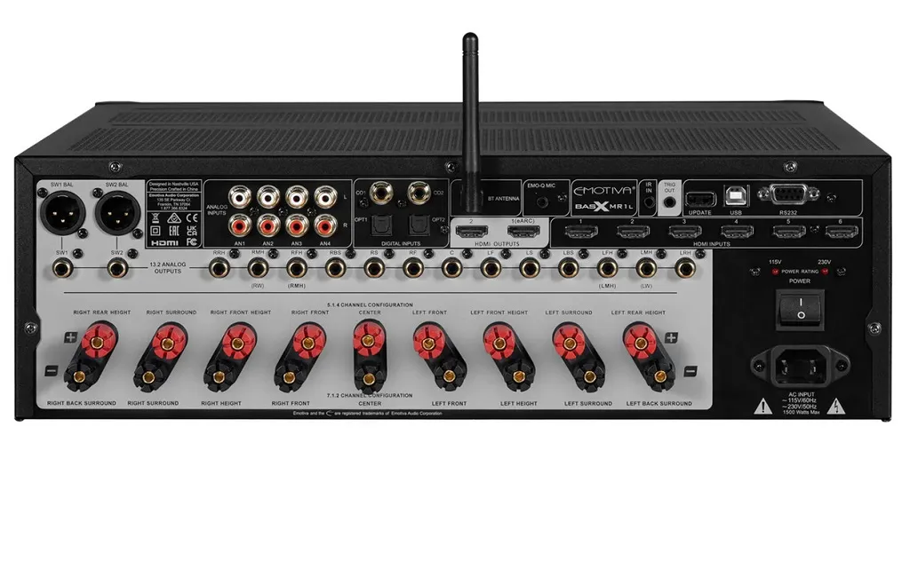 AV Ресиверы EMOTIVA BasX MR1L Black