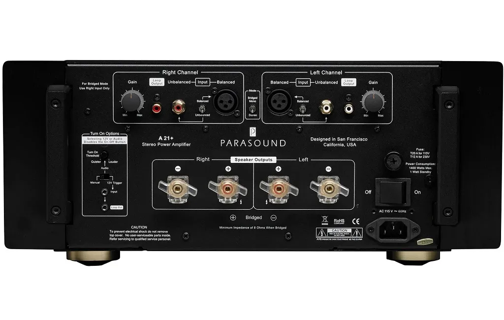 Підсилювачі потужності Parasound A 21+ Black