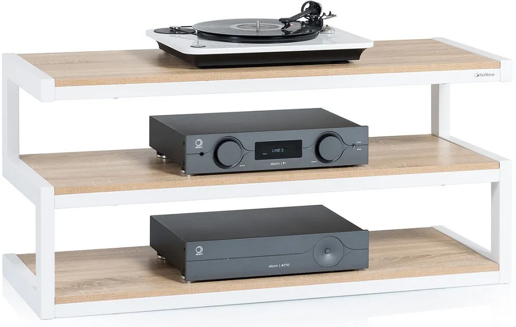 Стійки та тумби для HI-FI техніки NorStone Esse AV White/Oak