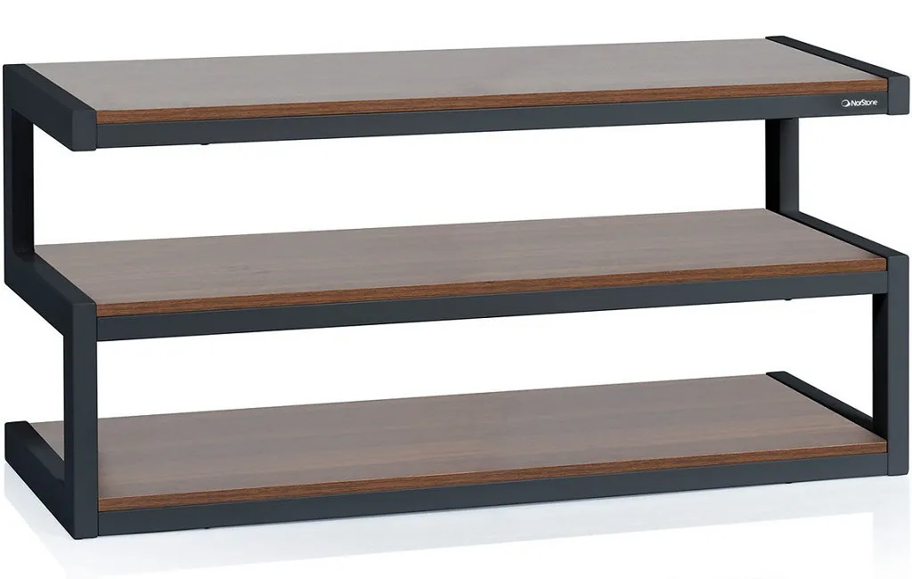 Стойки и тумбы для HI-FI техники NorStone Esse AV Black/Walnut