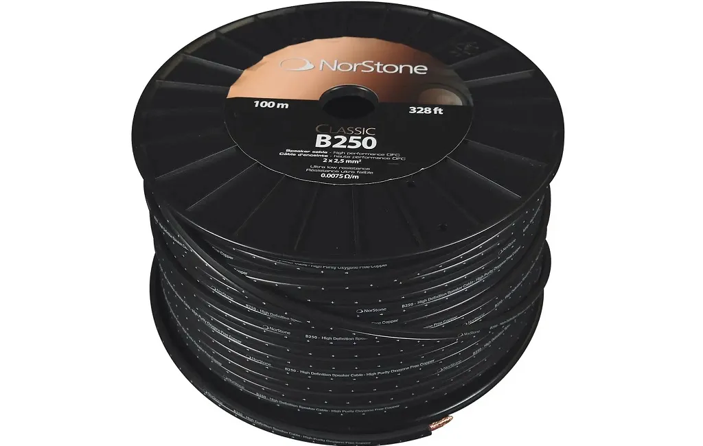 Акустичні кабелі Norstone CLASSIC 250 SPEAKER CABLE/100M Black