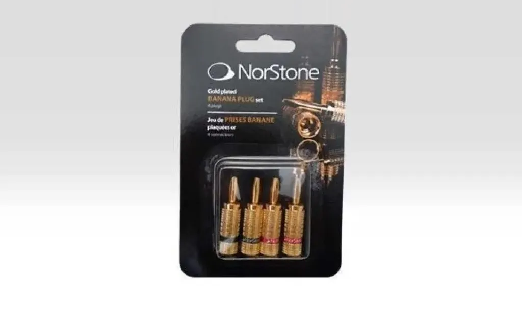 Конектори, роз'єми NorStone Banana Plugs Gold/Set of 4