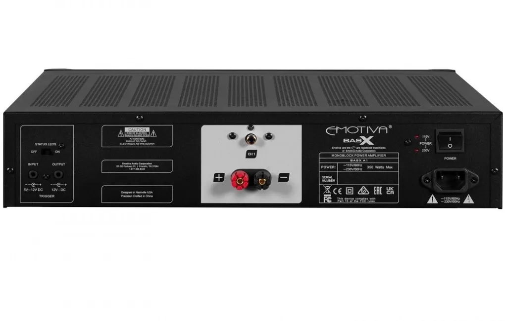 Усилители мощности Emotiva BasX A1 Monoblok Black