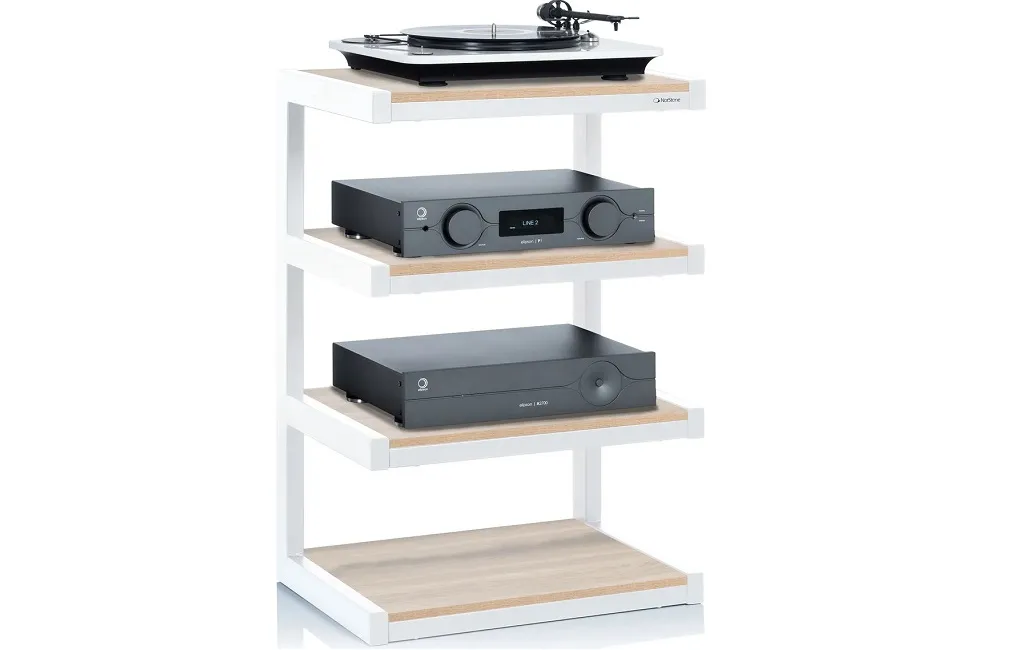 Стойки и тумбы для HI-FI техники Norstone Esse Hifi White/Oak