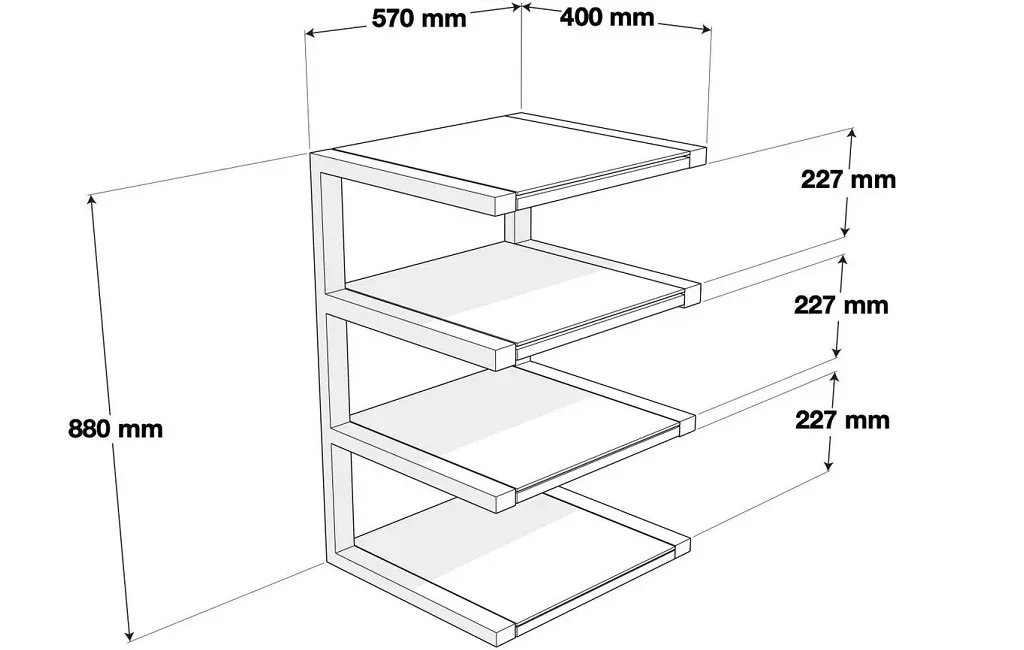 Стойки и тумбы для HI-FI техники Norstone Esse Hifi White/Oak