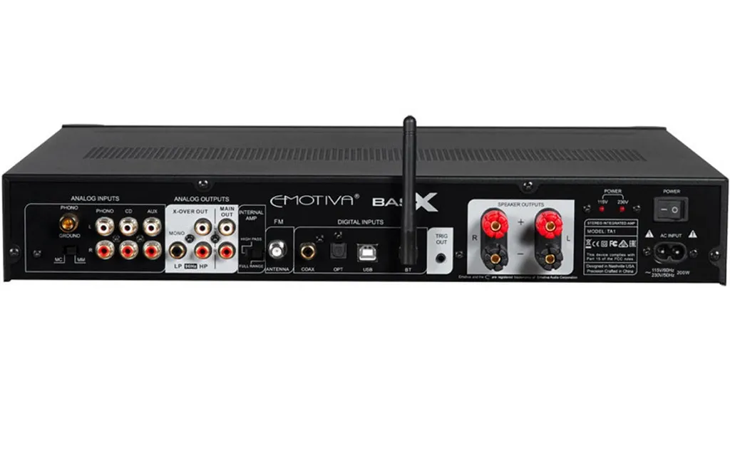 Стерео підсилювачі Emotiva BasX TA1 Black