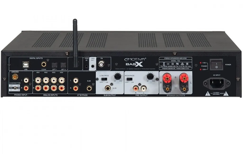 Стерео усилители Emotiva BasX TA2 Black