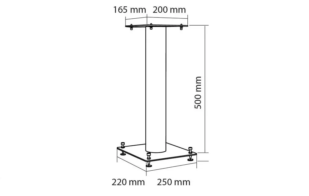 Стійки під акустику Norstone Stylum 1 Glossy Black