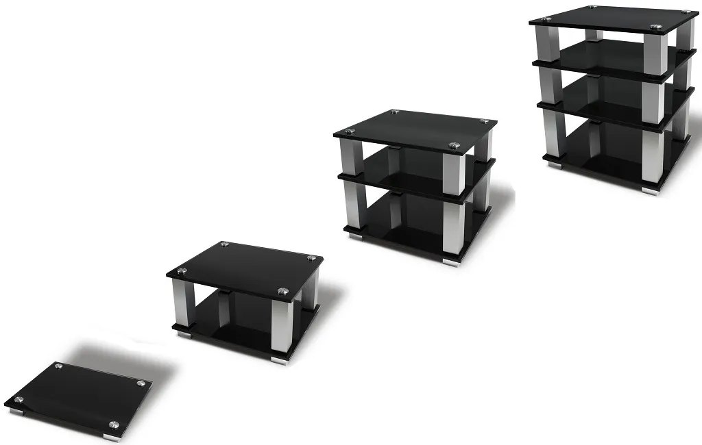 Стійки та тумби для HI-FI техніки NORSTONE SQUARE HIFI BLACK
