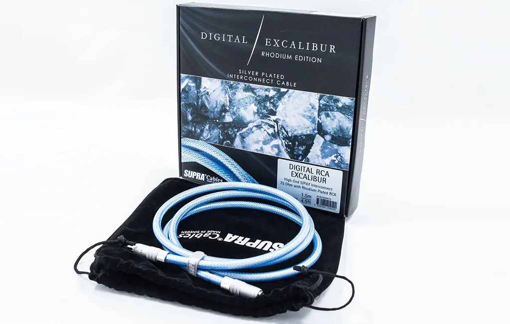 Цифрові коаксіальні кабелі Supra DIGITAL RCA EXCALIBUR RHODIUM 1м