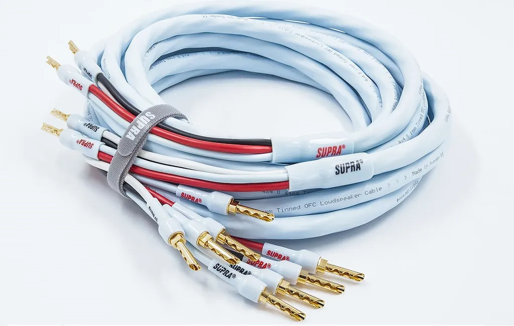 Акустические кабели Supra RONDO 4X2.5 BLUE COMBI BIWIRE 2X3M