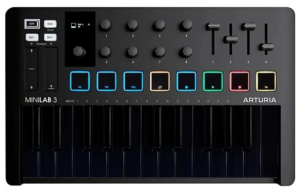 MIDI-клавиатуры Arturia MiniLab 3 Deep Black Special Edition