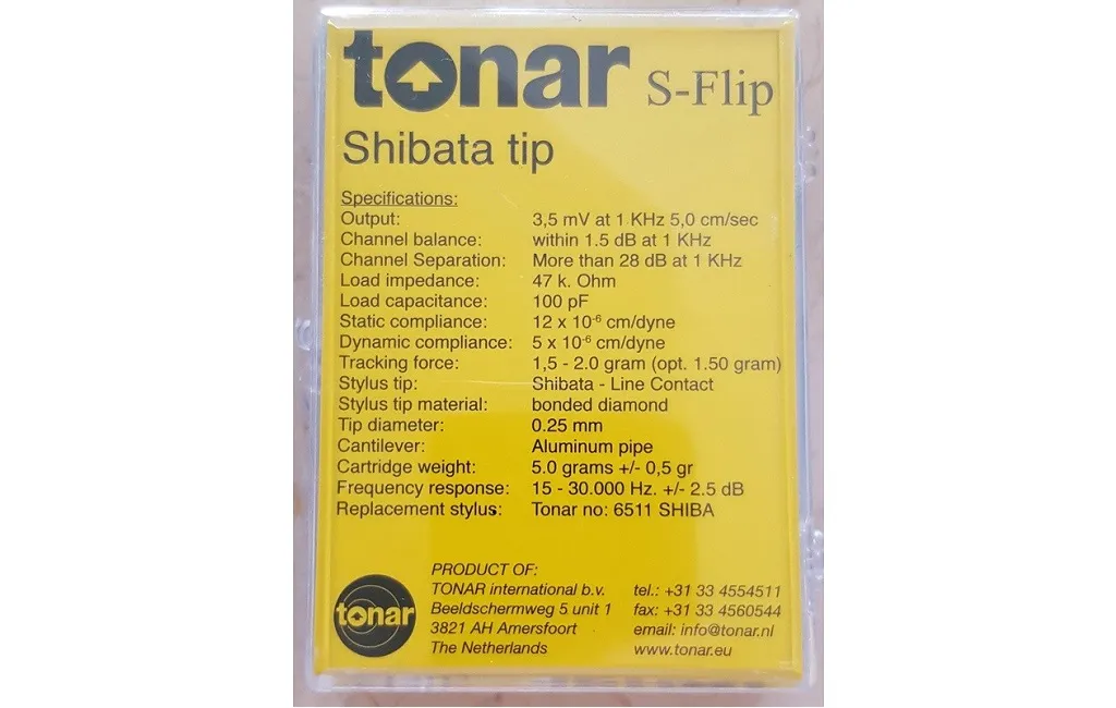 Картриджи (Головки звукоснимателя) TONAR S-Flip (Shibata tip), art. 9586