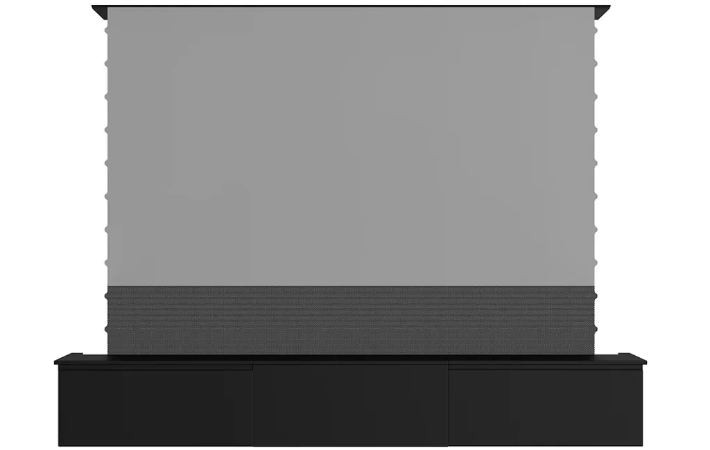 Тумба для короткофокусного проектора з висувним екраном Shore ROLATV Rollable Laser Matte TV Cabinet 100 inch White