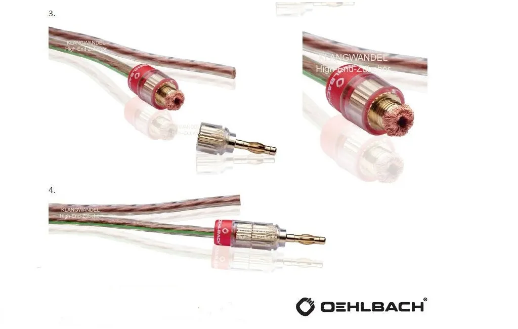 Конектори, роз'єми Oehlbach Solution Banana - 4 шт./компл.