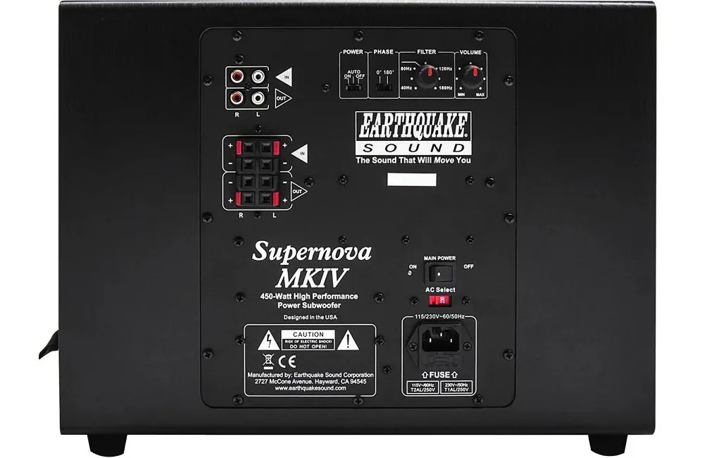 Сабвуфери Earthquake MKIV-10 Black