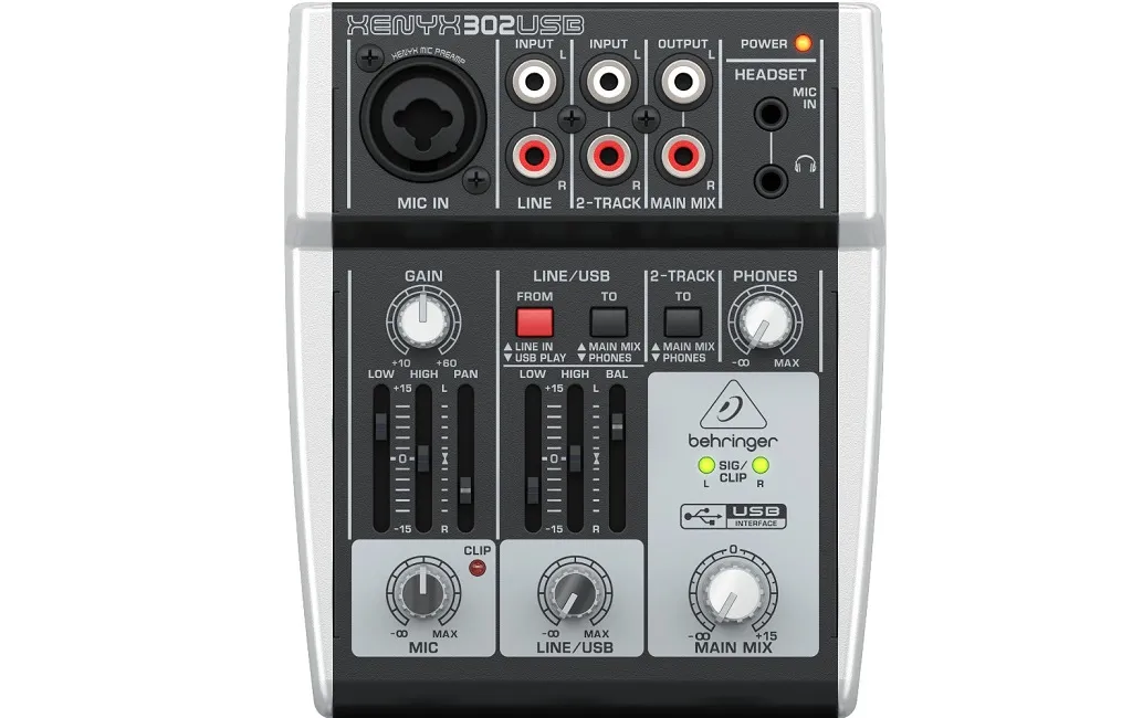 Микшерный пульт Behringer XENYX 302USB