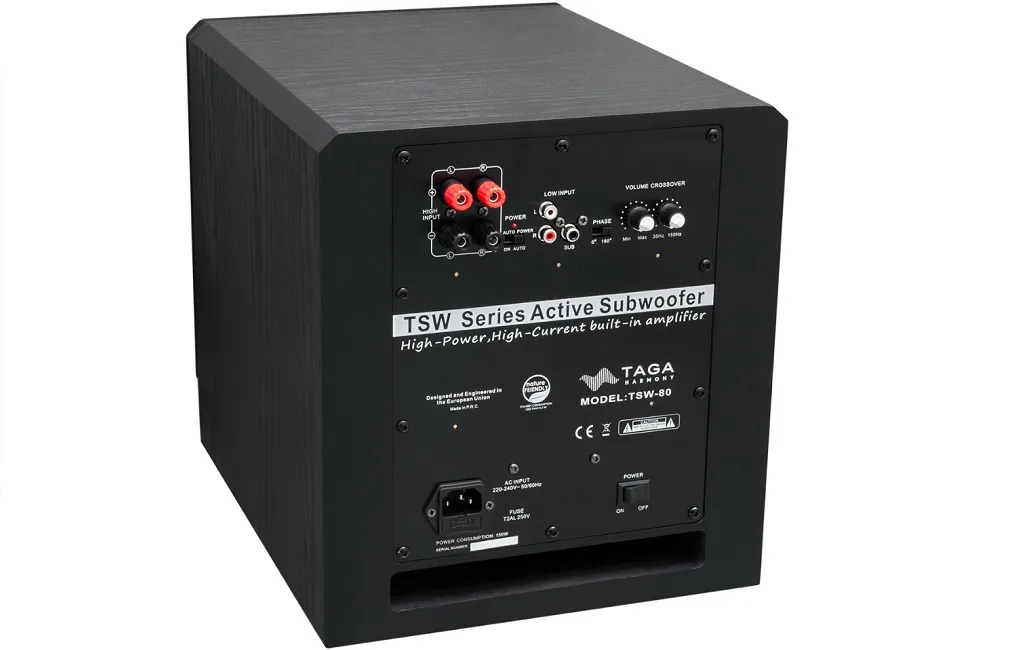 Сабвуферы  Taga Harmony TSW-80 Black