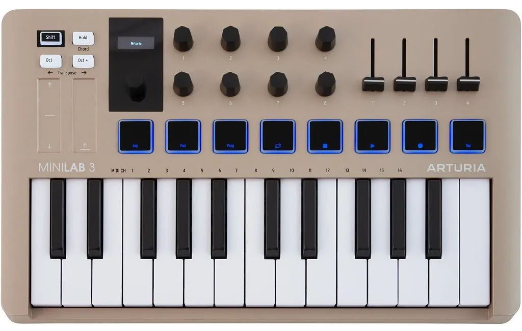 MIDI-клавіатури Arturia MiniLab 3 Champagne Edition