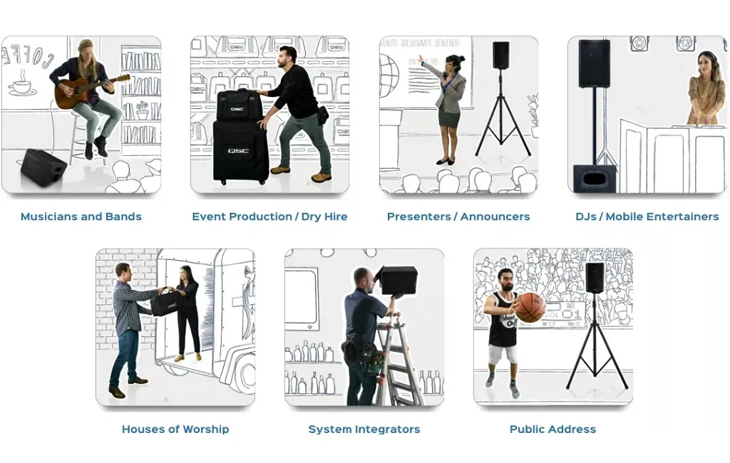 Активная полочная акустика QSC PRO CP12