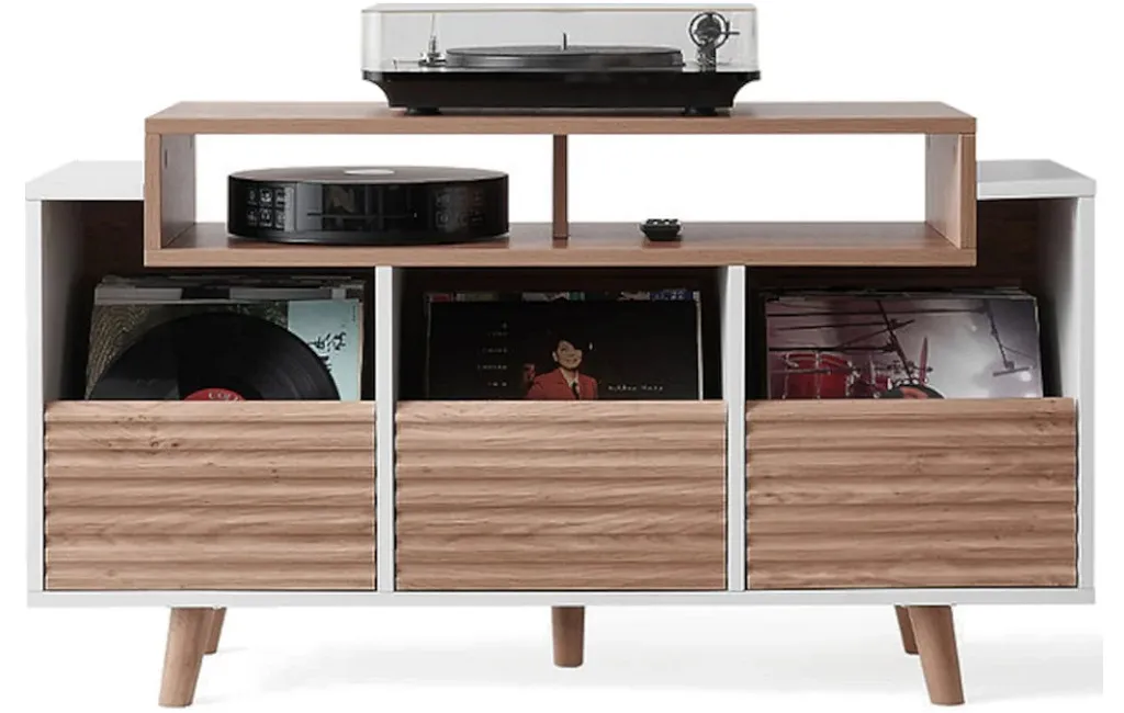 Стійки та тумби для HI-FI техніки NorStone Oslo 1200 White/Clear