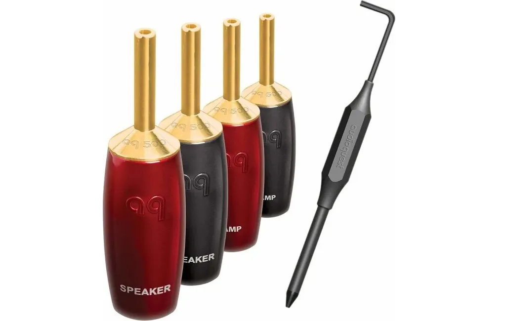 Коннекторы, разъемы AUDIOQUEST spc 507 Series Banana Gold set of 4