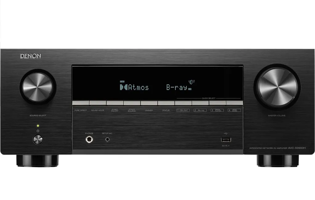 AV Ресиверы  Denon AVC-X3900H 8K (9.4 сh) Black