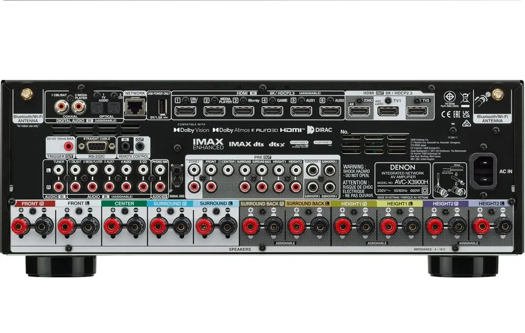 AV Ресиверы  Denon AVC-X3900H 8K (9.4 сh) Black