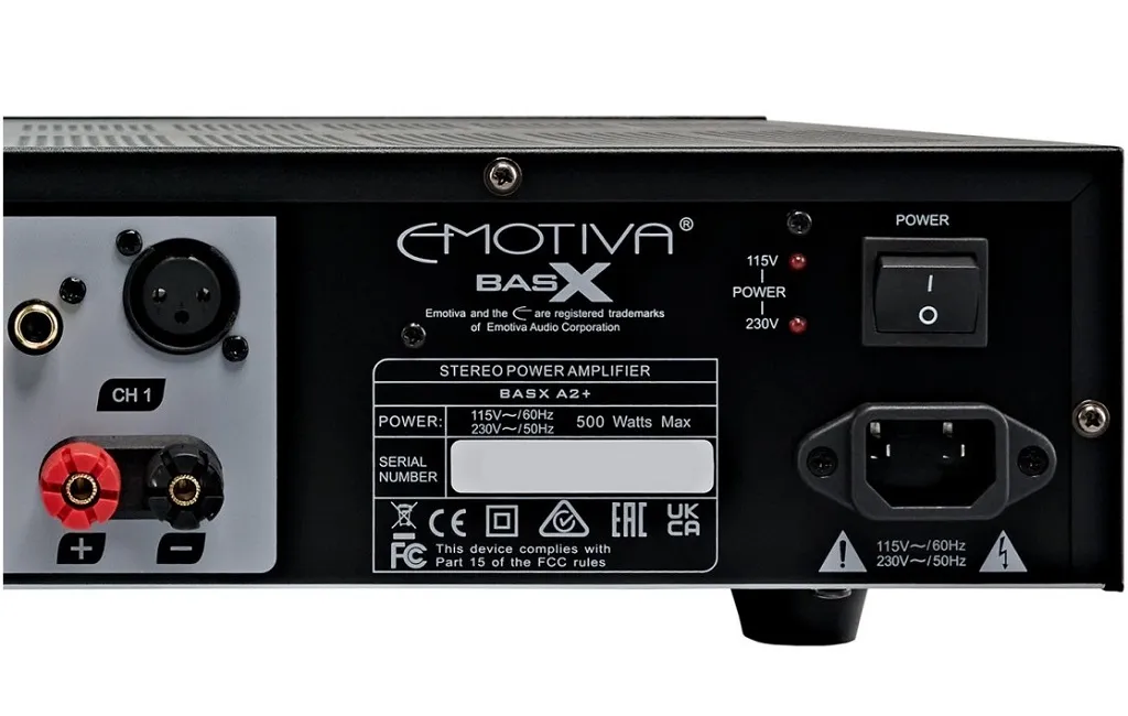 Підсилювачі потужності Emotiva BasX A2+ Black