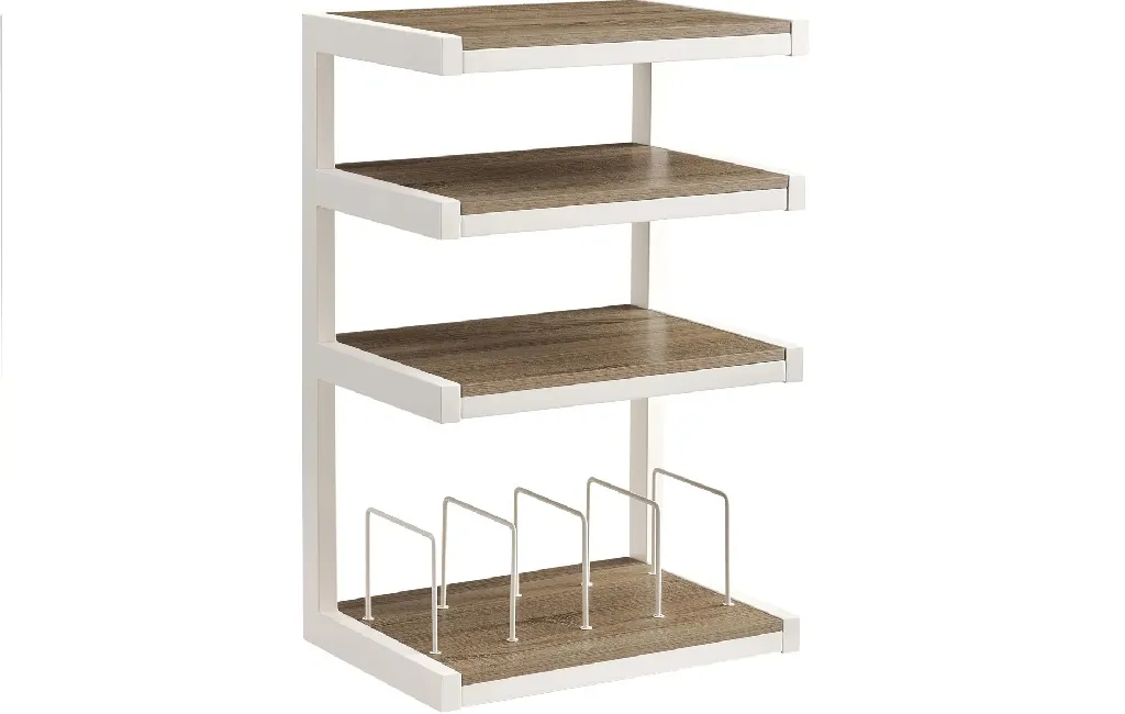 Стійки та тумби для HI-FI техніки Norstone Esse Hifi Vinyl White/Oak
