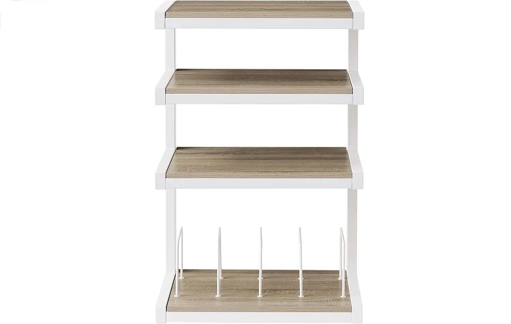 Стійки та тумби для HI-FI техніки Norstone Esse Hifi Vinyl White/Oak
