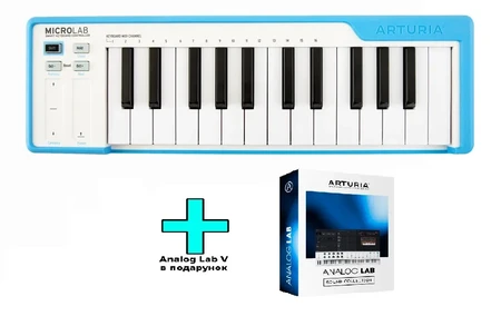 Arturia MicroLab (Blue) + Arturia Analog Lab V