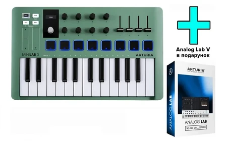 Arturia MiniLab 3 Mint Edition + Arturia Analog Lab V