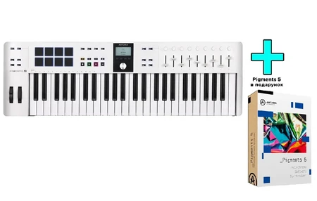Arturia KeyLab Essential 49 mk3 (White) + Arturia Pigments