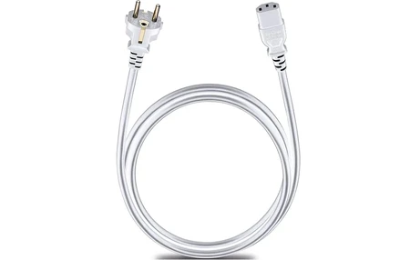 Oehlbach Powercord C13/150 White, 1.5m